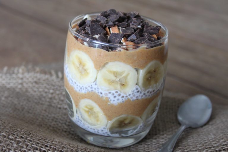 Loaded Peanut Butter and Banana Chia Pudding