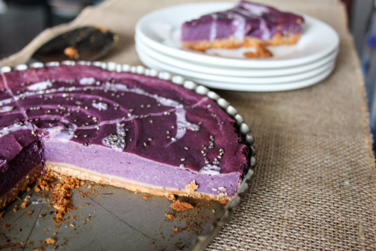 Murasaki Tart – a purple sweet potato dessert